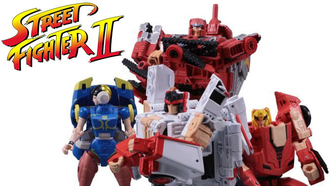 Les figurines Transformers X Street Fighter II : Le crossover de l'improbable