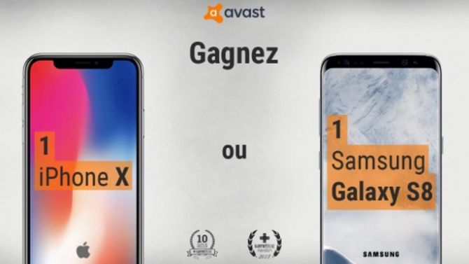 Gameblog Awards 2017 : Gagnez un iPhone X ou un Samsung Galaxy S8 avec avast