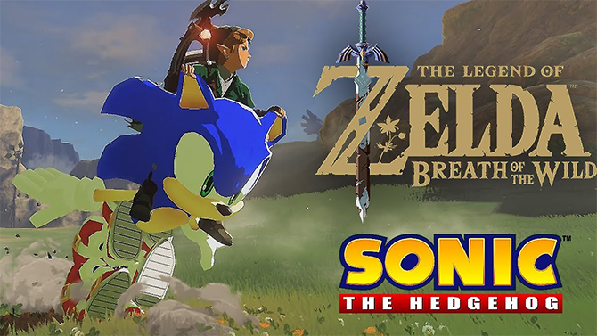 Sonic dans Zelda Breath of the Wild : La vidéo improbable
