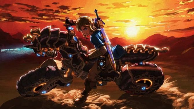 Zelda Breath of the Wild : Des éléments de la moto de Link viennent de Mario Kart 8