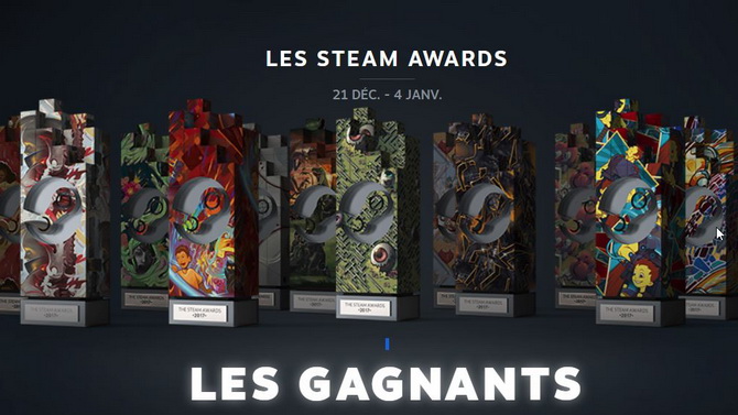 Steam Awards 2017 : Voici le palmarès complet