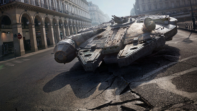 L'image du jour : Star Wars s'invite à Paris grâce à un artiste de talent