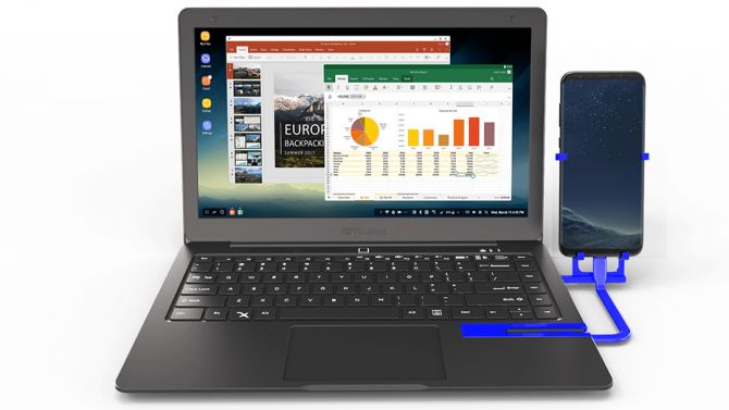 CES 2018 : Mirabook permet de transformer son smartphone en ordinateur portable