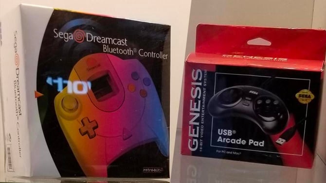 SEGA dévoile ses nouvelles manettes et accessoires Dreamcast, Saturn et Mega Drive
