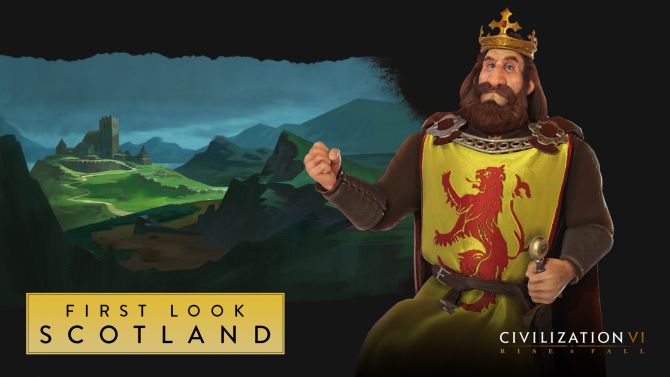 Civilization VI : Rise and Fall montre l'Écosse de Robert Bruce