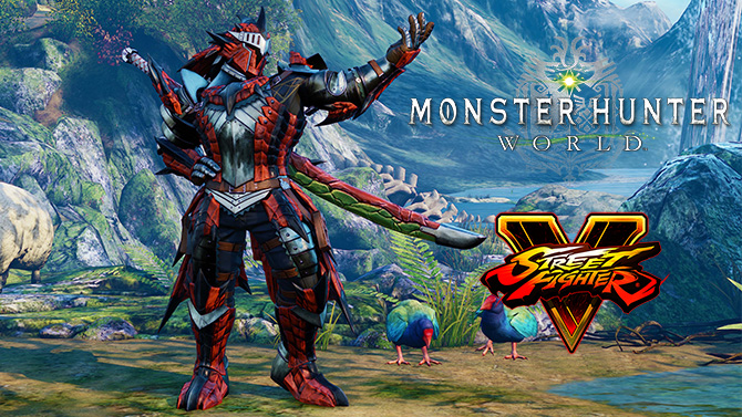 Street Fighter V Arcade Edition : Des costumes Monster Hunter World à débloquer