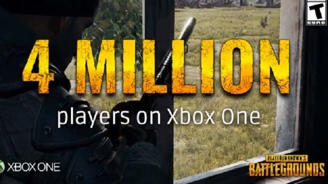 PUBG : 4 millions de joueurs annoncés sur Xbox One