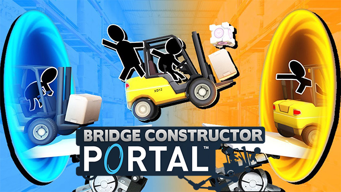 Bridge Constructor Portal dévoile sa date de sortie sur consoles, sans gâteau ni mensonge
