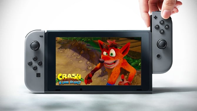 Crash Bandicoot N.Sane Trilogy listé sur Nintendo Switch par un revendeur