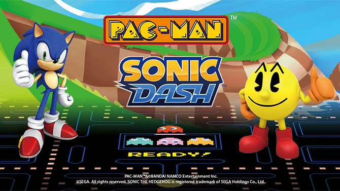 Sonic et Pac-Man s'incrustent mutuellement dans le jeu de l'autre, l'annonce