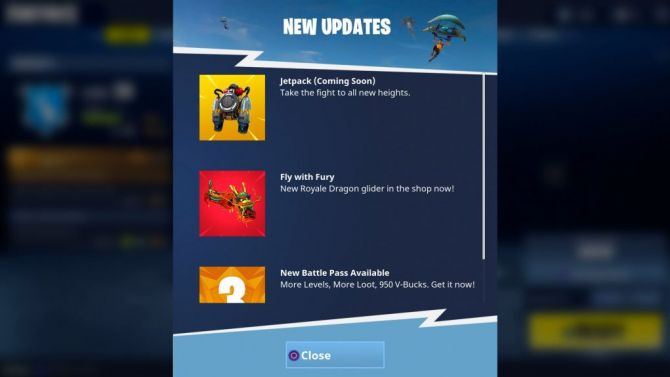 Fortnite : Le Jetpack arrive pour porter le combat en hauteur !