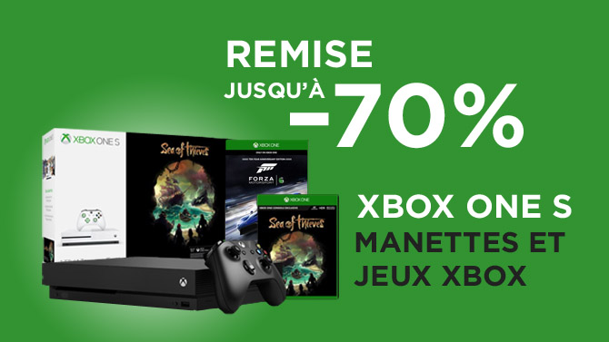 Microsoft Store : Jusqu'à -70% sur la Xbox One S, manettes et jeux !