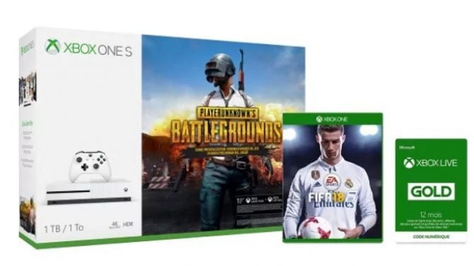 Xbox : Une offre imbattable Xbox One S 1To + PUBG + FIFA 18 + 1 an de Xbox Live