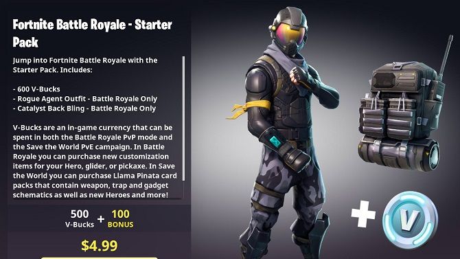 Fortnite : Un Starter Pack avec V-Bucks et skin "Halo" arrivent demain