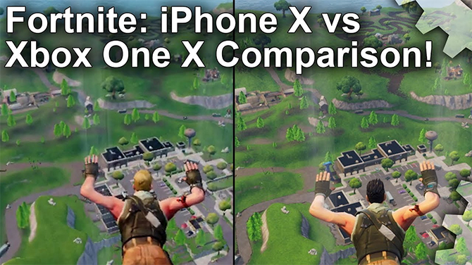 Fortnite : Les versions Xbox One X et iPhone X comparées en vidéo