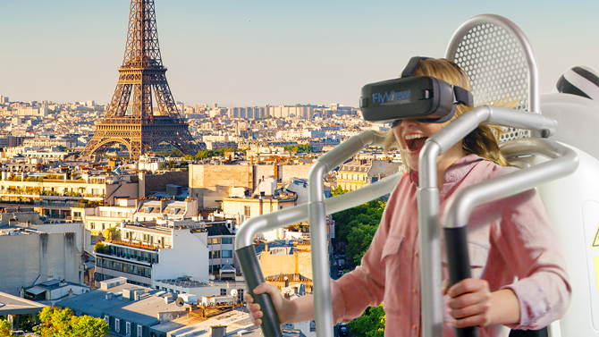 Survoler le vrai Paris en réalité virtuelle, et avec des sensations, c'est désormais possible