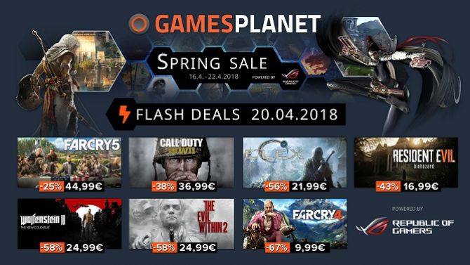 Gamesplanet : Des Flash Deals ce vendredi et tout le week-end, +1000 jeux soldés