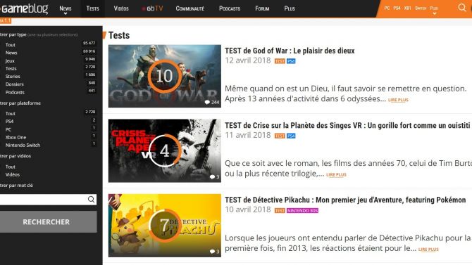 Testez la Bêta du nouveau Gameblog en version 1.1