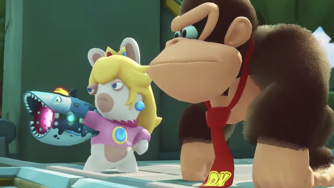Un trailer pour l'extension Donkey Kong Adventure de Mario + Lapins Crétins sur Switch