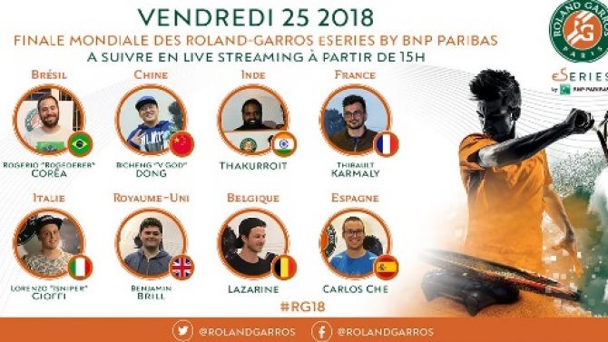 eSport : La finale des Roland-Garros eSeries diffusée sur France TV