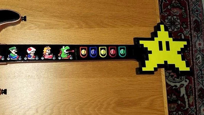 L'image du jour : Une guitare Mario sublime