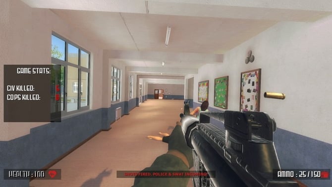 Steam : Le jeu permettant d'incarner un tireur sur un campus US retiré