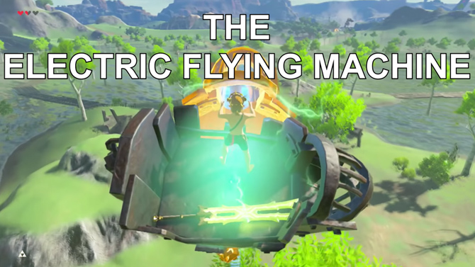 L'image du jour : Un vaisseau volant électrique dans Zelda