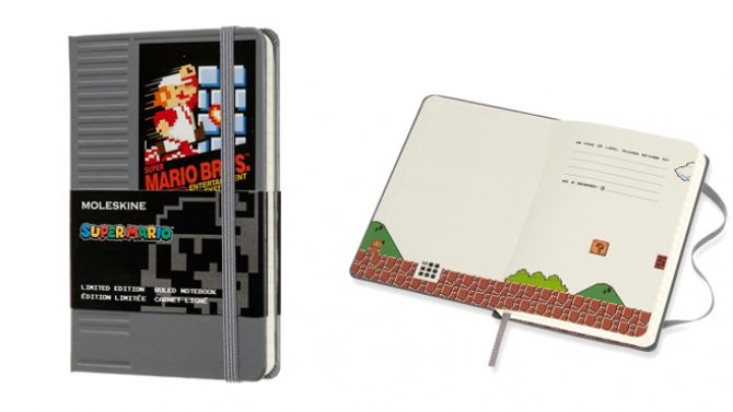 Super Mario Bros. : Des carnets collector arrivent chez Moleskine