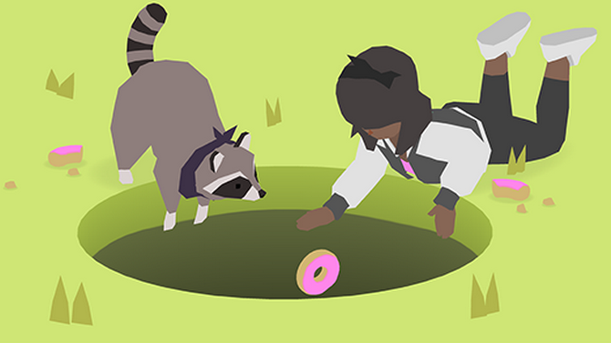 Donut County : Le jeu avec un trou, là, arrive cet été