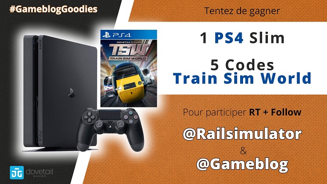 Concours : Gagnez une PS4 et des codes de jeu Train Sim World !
