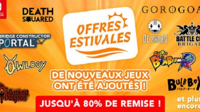 eShop : Nouvelles offres estivales sur Nintendo Switch et 3DS, jusqu'à -80%