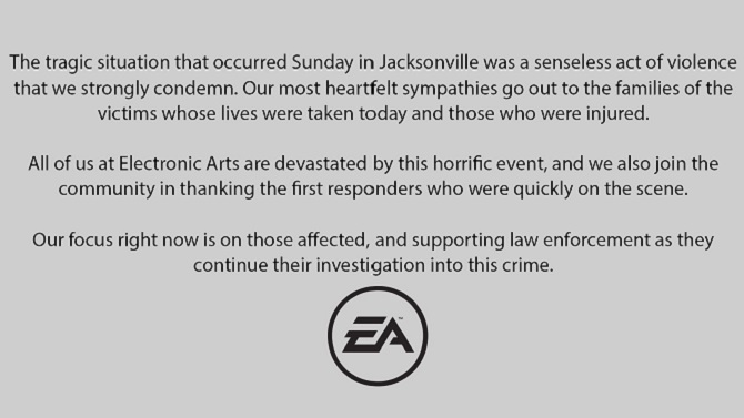 Trois morts lors d'une fusillade dans un tournoi de jeux vidéo à Jacksonville, EA réagit