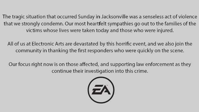 Trois morts lors d'une fusillade dans un tournoi de jeux vidéo à Jacksonville, EA réagit