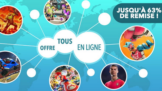 Nintendo Switch : Une sélection de jeux multi online en réduction sur l'eShop