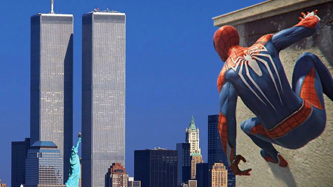L'image du jour : Un hommage aux tours jumelles dans Spider-Man PS4 ?