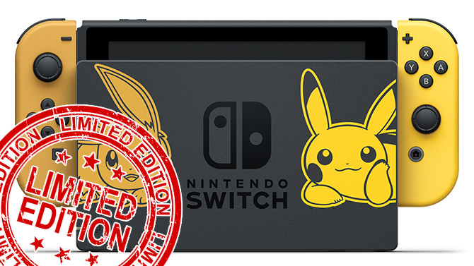 Nintendo dévoile les quantités très limitées des Switch Pokémon Let's Go