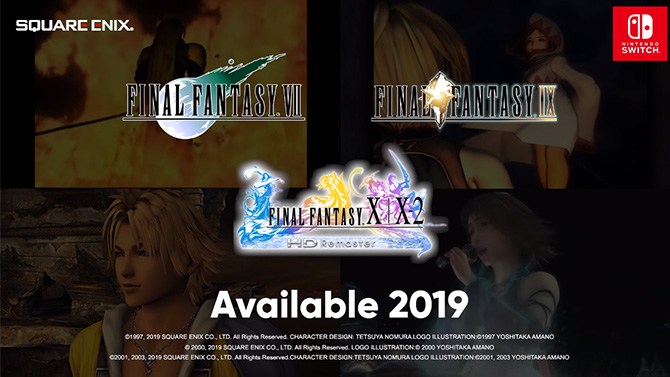 Final Fantasy VII, IX, X et X-2 arrivent l'année prochaine sur Switch et Xbox One