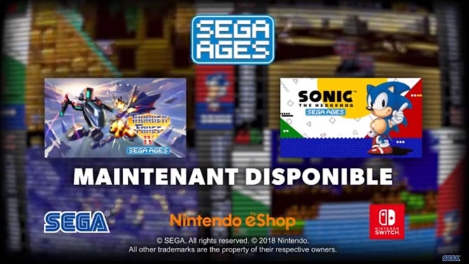 Sega Ages : Les premiers titres recyclés sont arrivés
