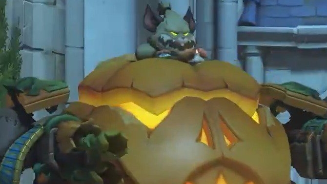 Overwatch : Hammond se transforme en citrouille de Halloween
