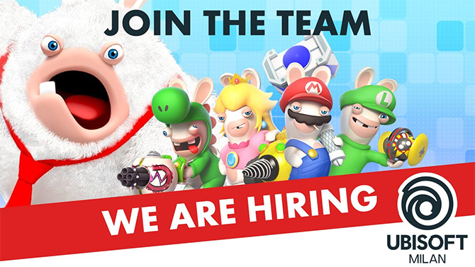 Ubisoft Milan (Mario + Lapins Crétins) recrute pour un jeu "AAA prestigieux"