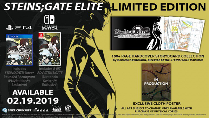 Steins Gate Elite prépare son arrivée en Europe avec une belle édition Collector