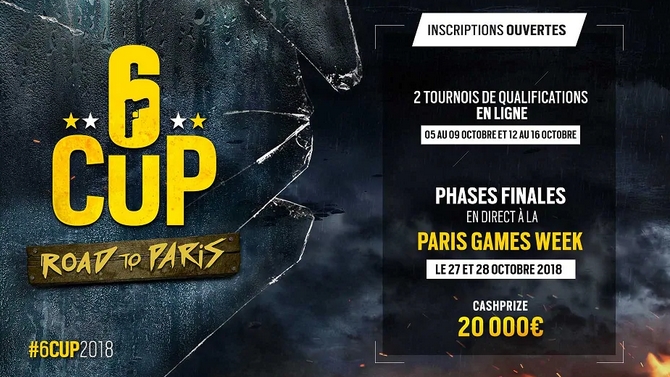 Rainbow Six Siege : Les 8 équipes en route pour la 6CUP à la Paris Games Week