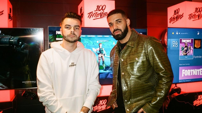 eSport : Le rappeur Drake devient co-propriétaire de 100 Thieves, avec Scooter Braun