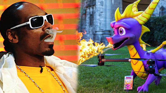 Spyro Reignited Trilogy : Un drone cracheur de feu traverse les USA pour livrer le jeu à Snoop Dogg
