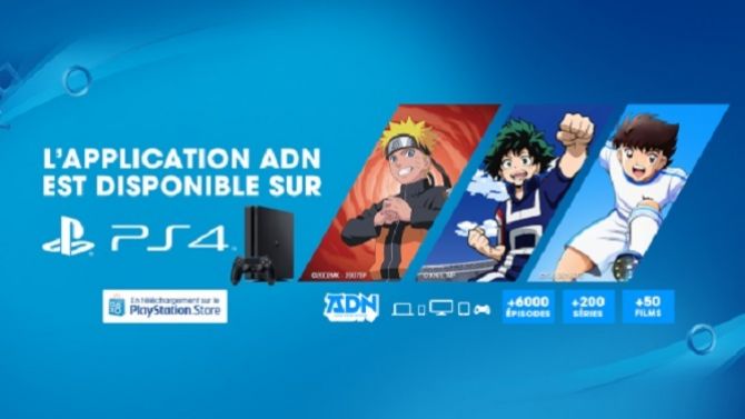 L'application Anime ADN est disponible sur PS4