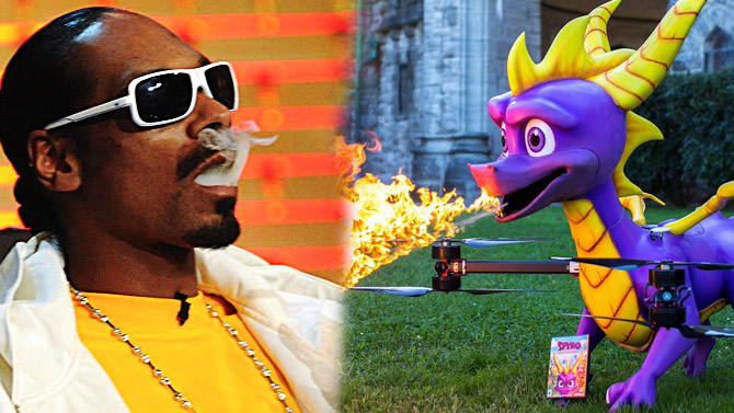 Spyro Reignited Trilogy : Snoop Dogg a reçu sa version par drone cracheur de feu