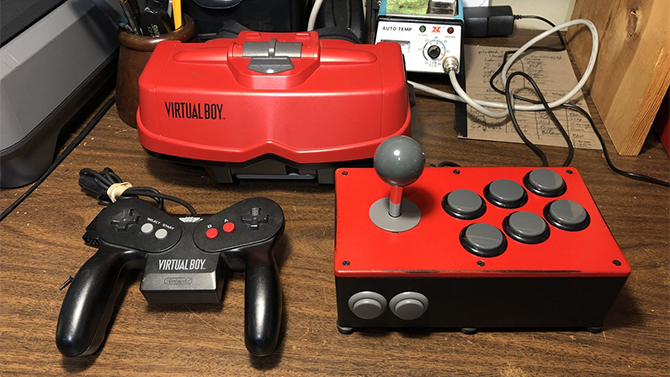 Il construit des sticks arcade pour... Virtual Boy, les infos
