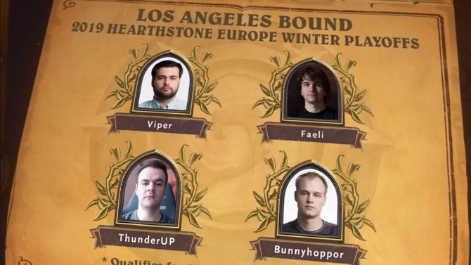Hearthstone : Quatre joueurs européens se qualifient au Winter Championship