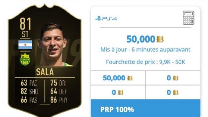 FIFA 19 : Les joueurs spéculent honteusement sur la carte de Sala, EA Sports réagit