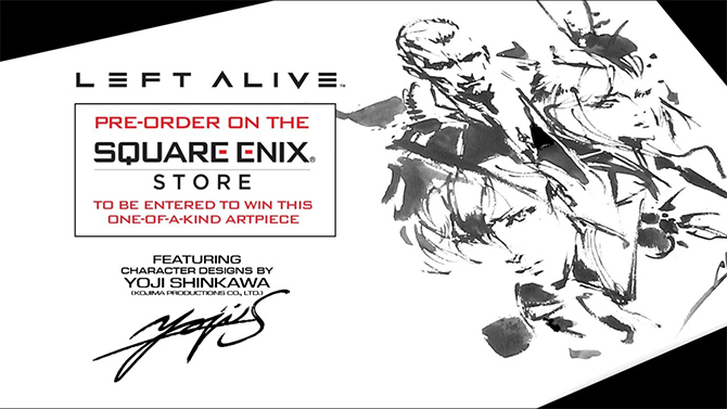 Left Alive : Square Enix vous fait gagner un dessin original de Yoji Shinkawa